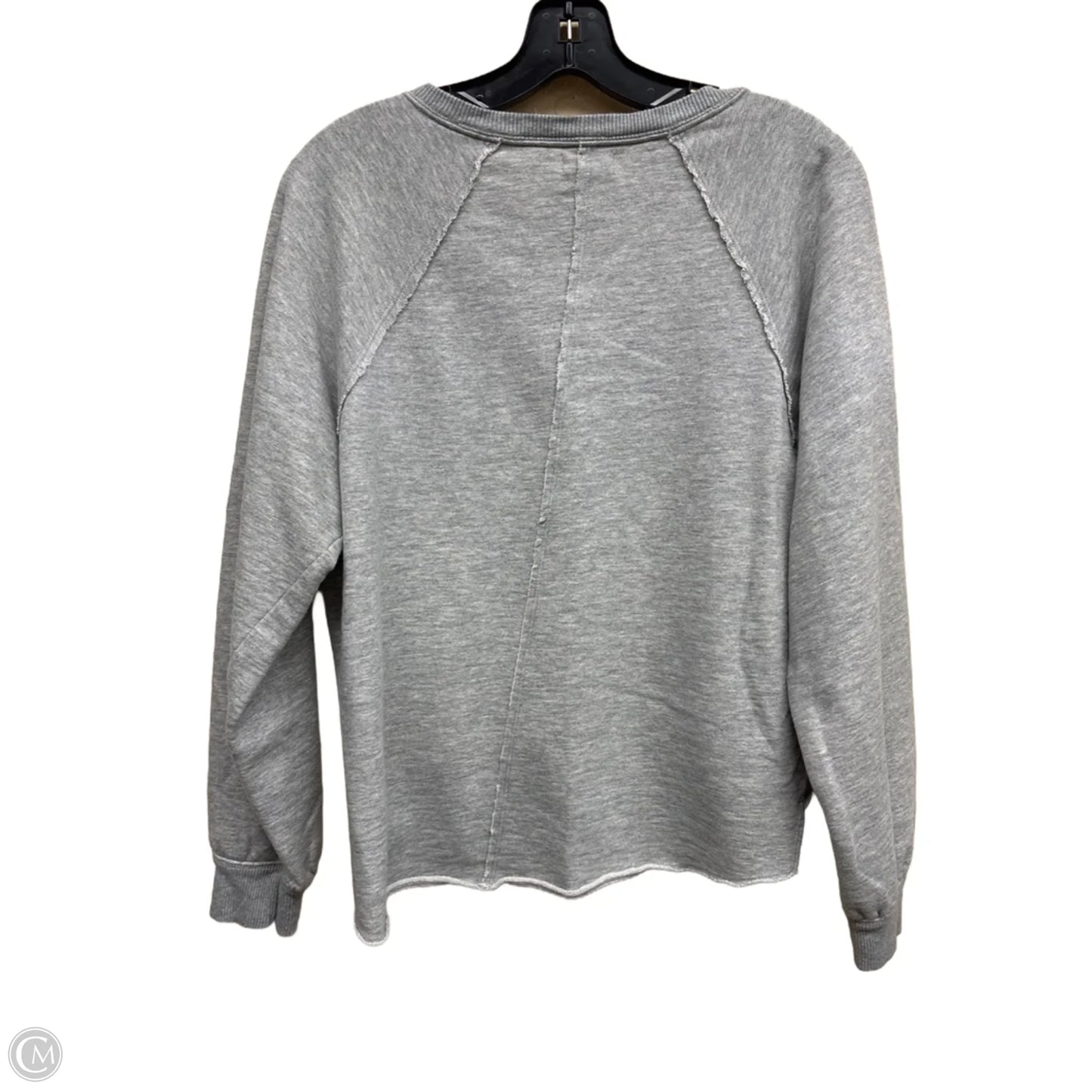 Top Long Sleeve By Pilcro In Grey, Size: S
