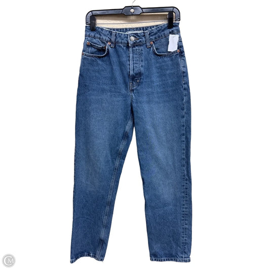 Jeans Straight By Top Shop In Blue Denim, Size: 2