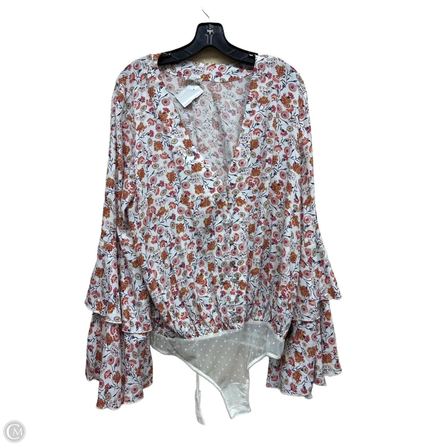 Bodysuit By Free People In Floral Print, Size: L
