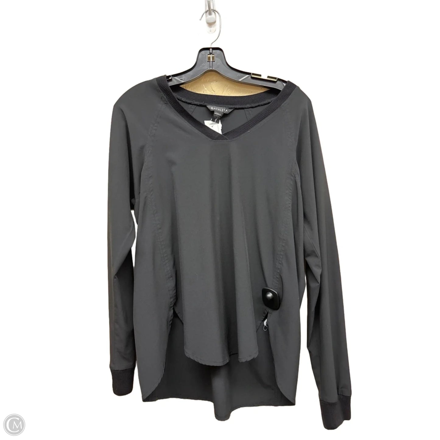 Top Long Sleeve By Athleta In Black, Size: S