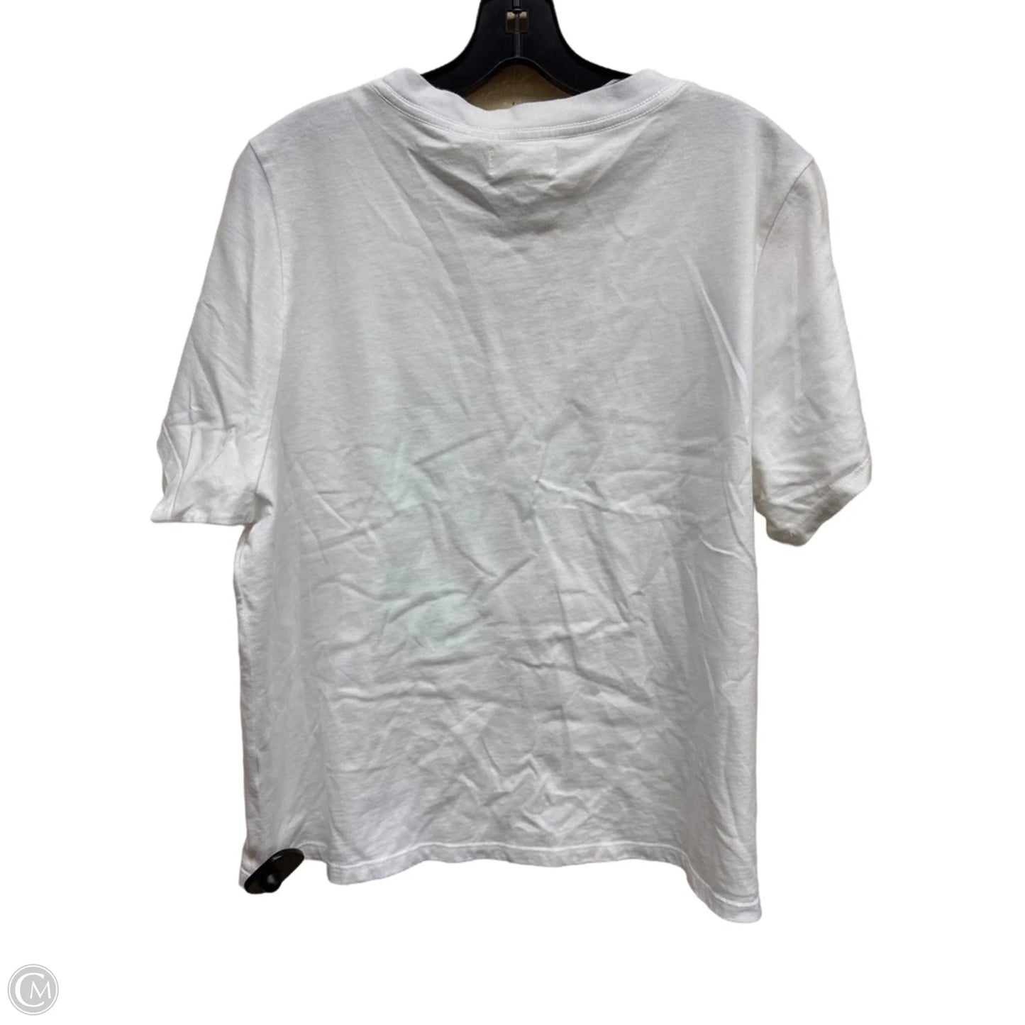 Top Short Sleeve By Bohme In White, Size: Xl