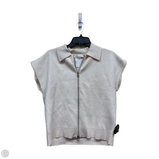 Top Sleeveless By Clothes Mentor In Cream, Size: Xs