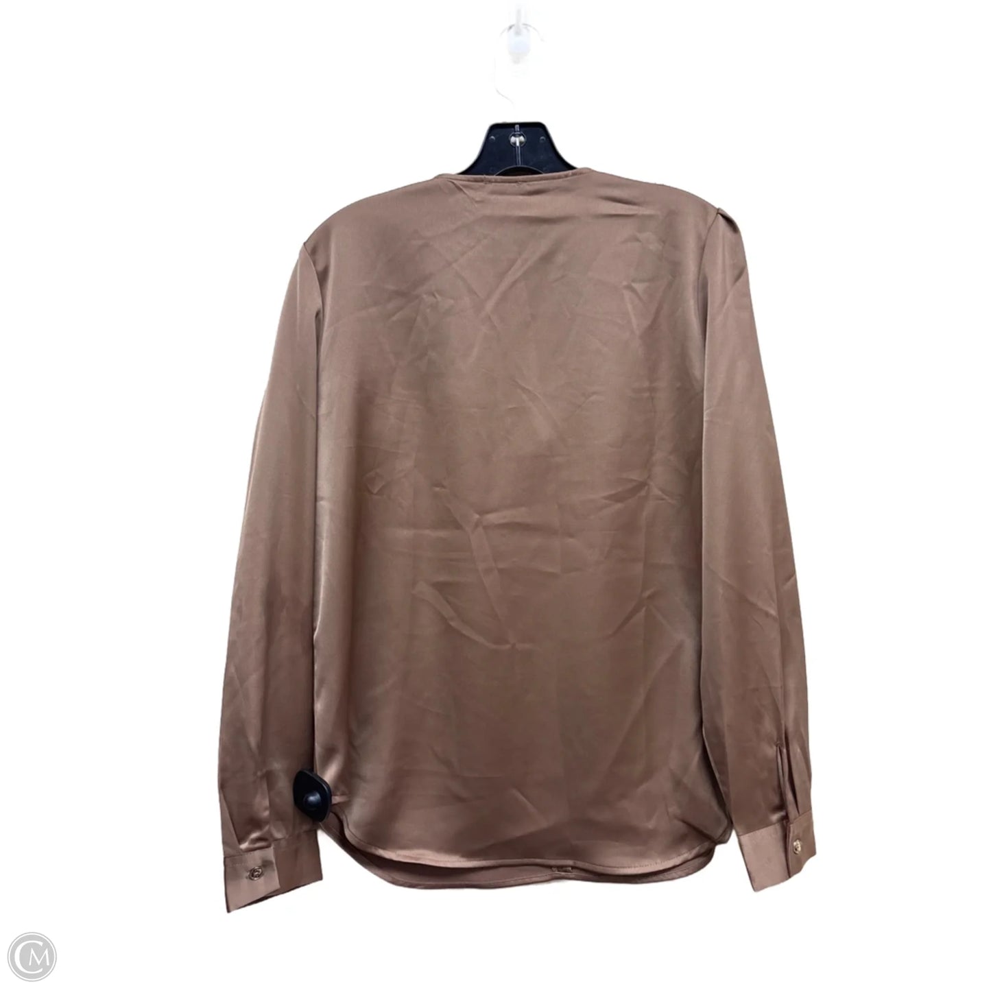 Top Long Sleeve By Jones New York In Bronze, Size: M