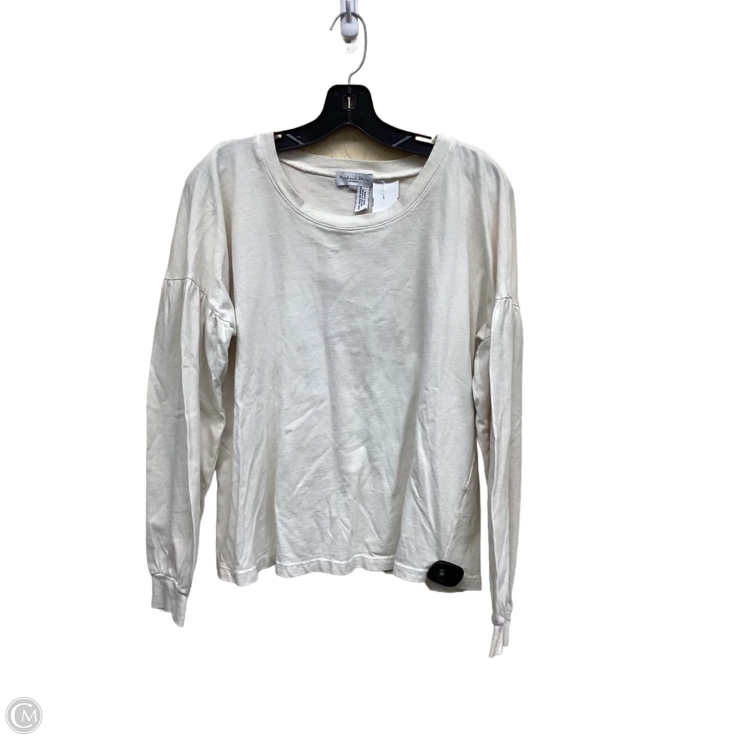 Top Long Sleeve By Michael Stars In Cream, Size: M