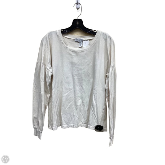 Top Long Sleeve By Michael Stars In Cream, Size: M