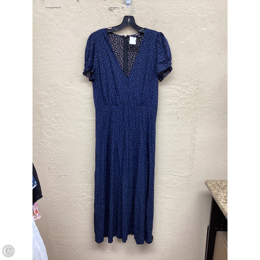 Dress Casual Maxi By Madewell In Black & Blue, Size: 8