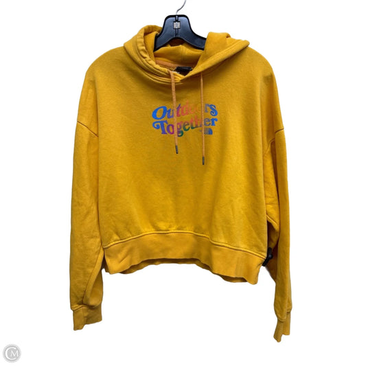 Sweatshirt Hoodie By The North Face In Yellow, Size: M