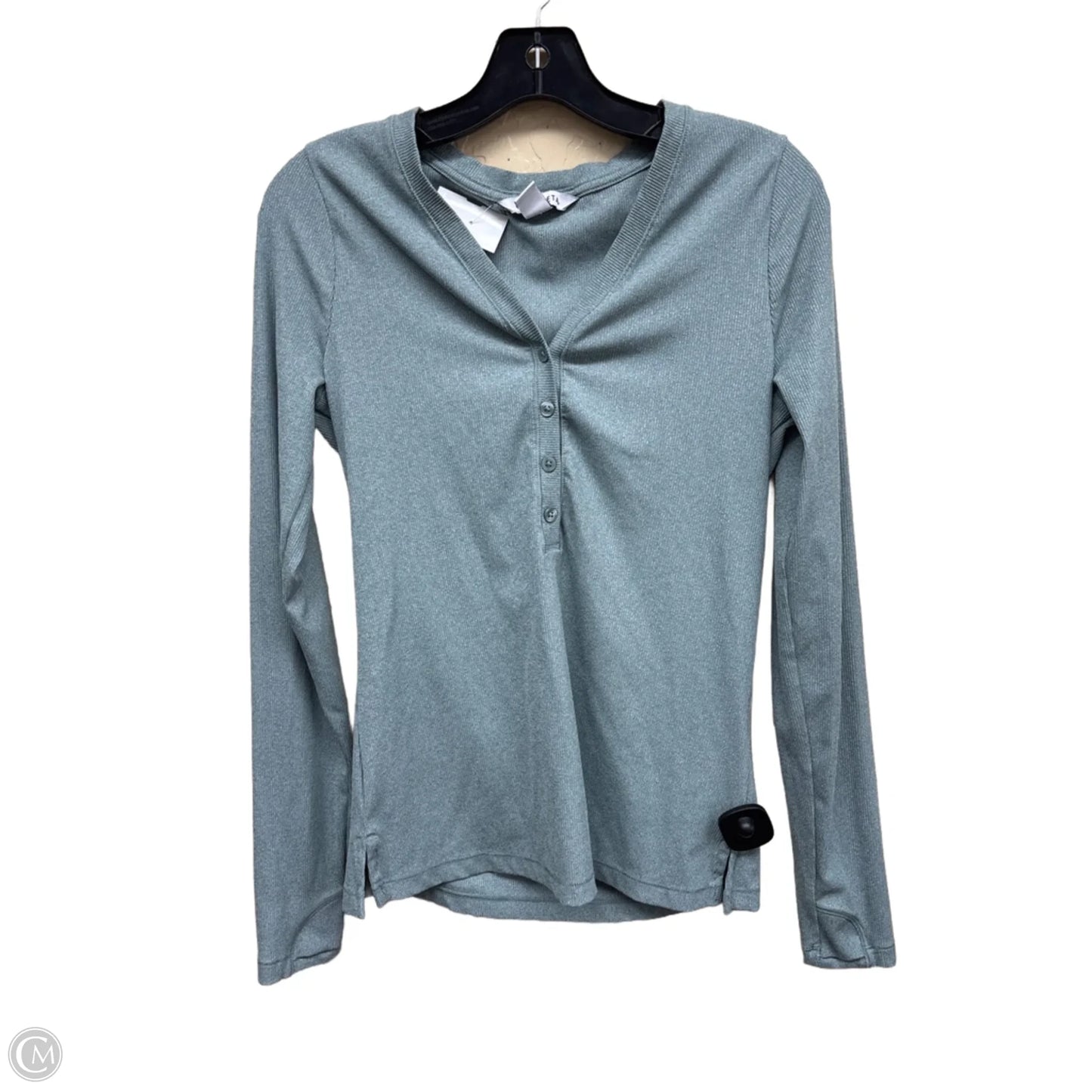 Top Long Sleeve By Athleta In Green, Size: M