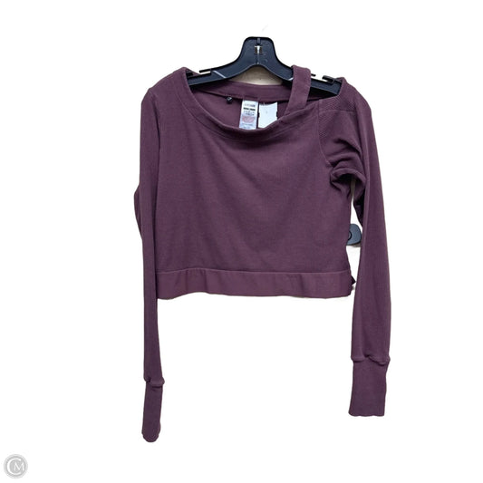Athletic Top Long Sleeve Crewneck By Gym Shark In Purple, Size: S