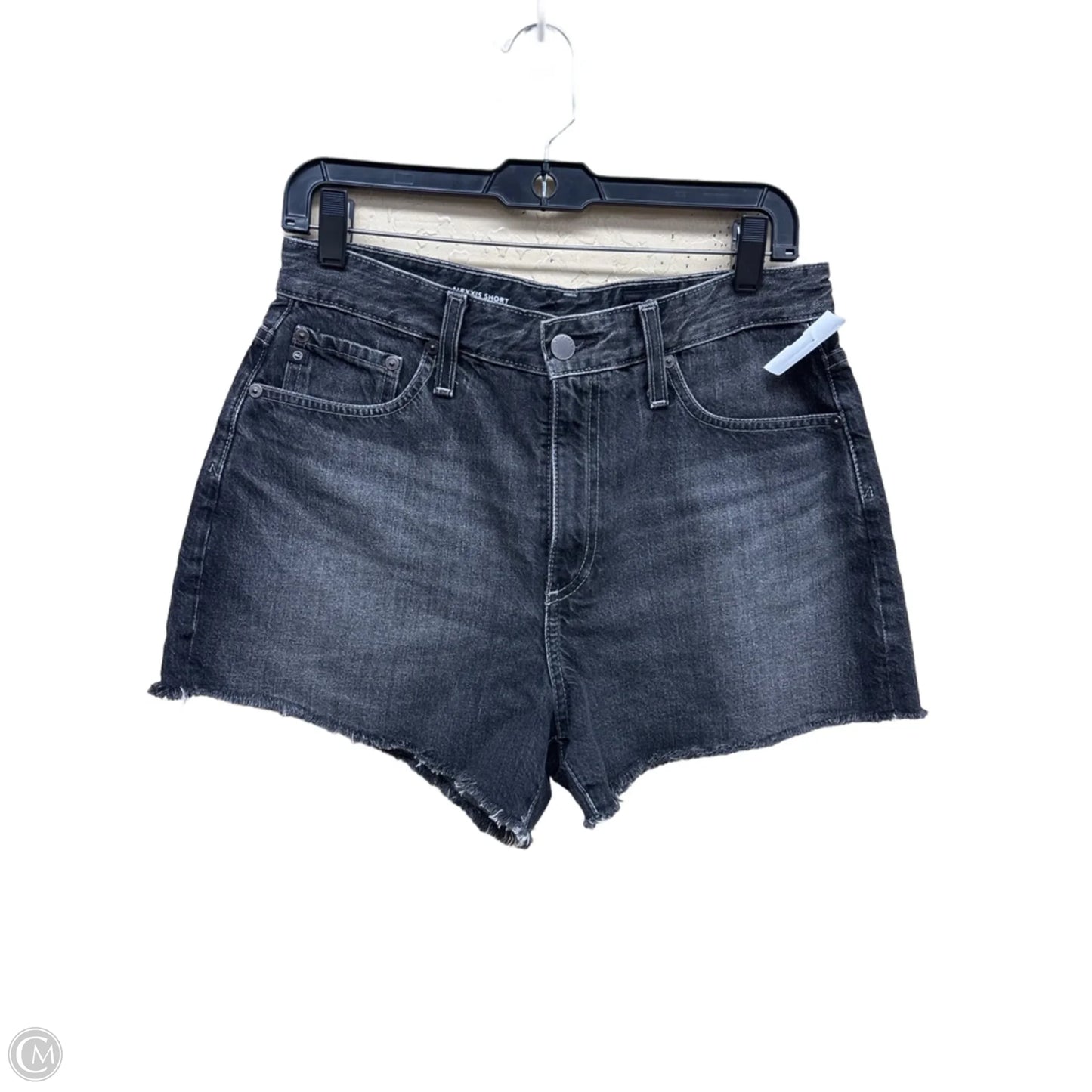 Shorts By Ag Jeans In Black Denim, Size: 8