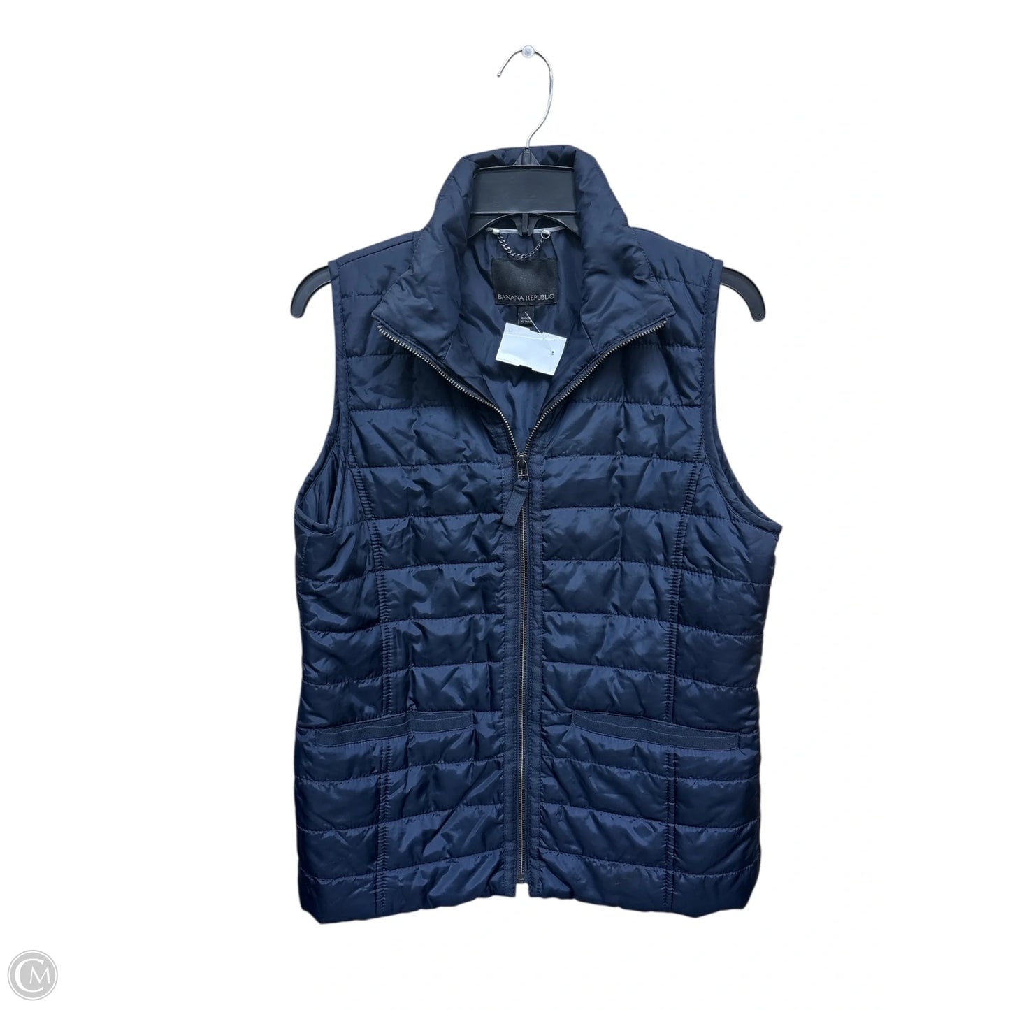 Vest Puffer & Quilted By Banana Republic In Navy, Size: S
