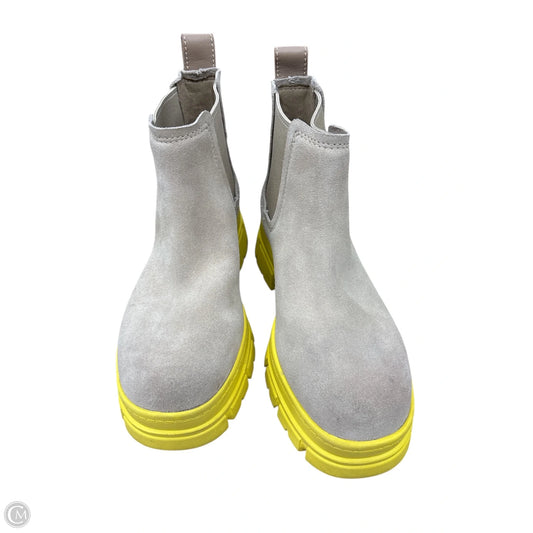 Boots Designer By Ugg In Tan & Yellow, Size: 6