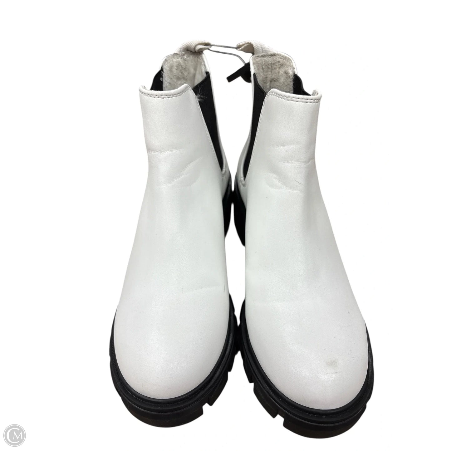 Boots Ankle Heels By Steve Madden In White, Size: 6.5