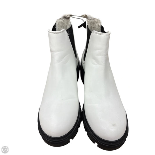 Boots Ankle Heels By Steve Madden In White, Size: 6.5