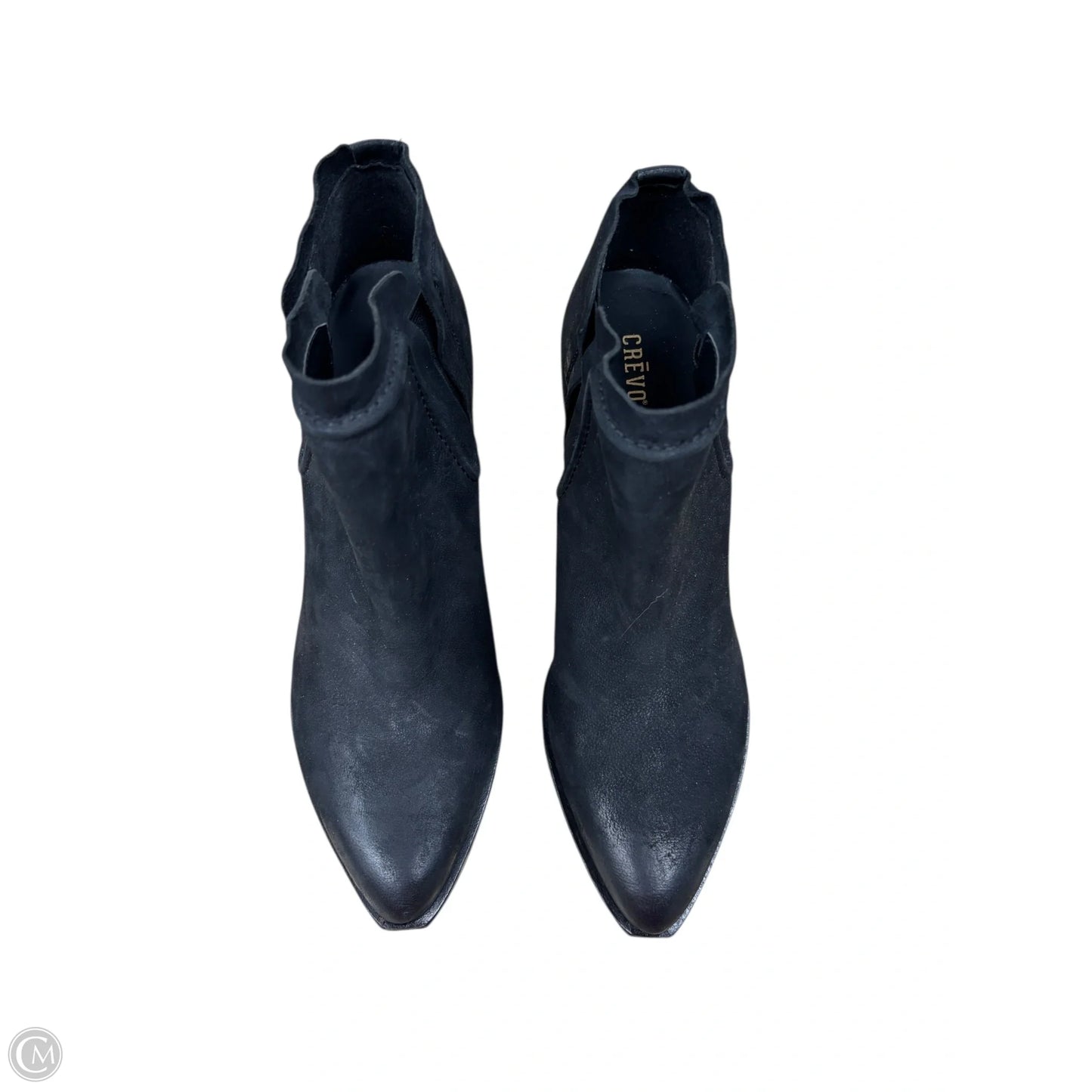 Boots Ankle Heels By Clothes Mentor In Black, Size: 8.5