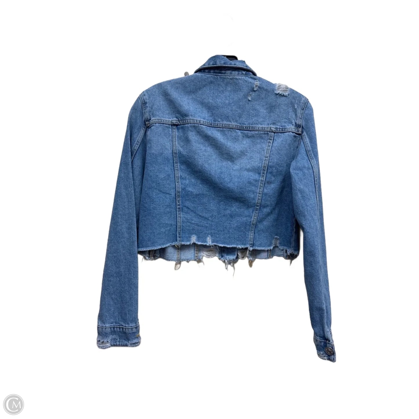Jacket Denim By Zara In Blue Denim, Size: S