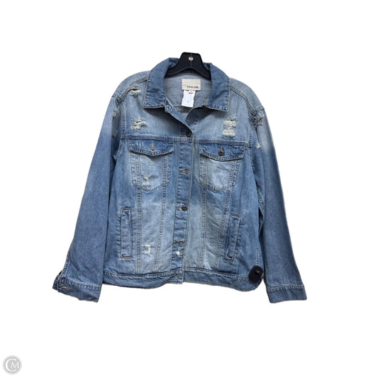 Jacket Denim By Sneak Peek In Blue Denim, Size: S