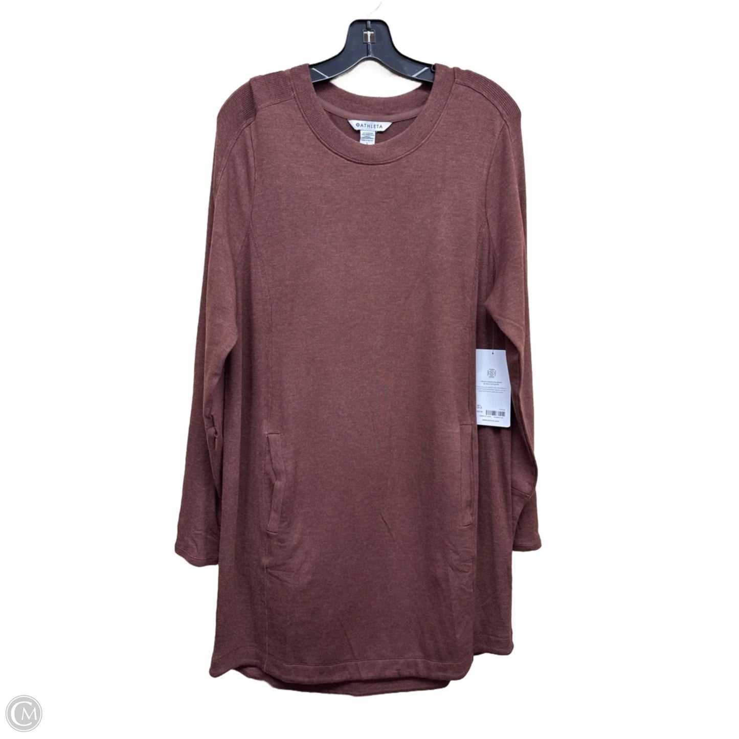 Dress Casual Midi By Athleta In Brown, Size: L