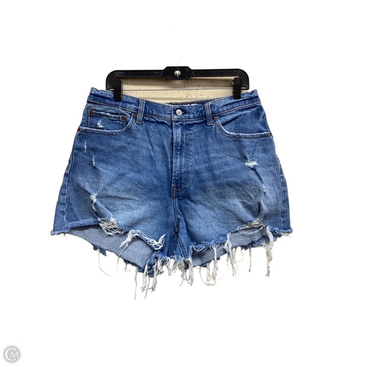 Shorts By Abercrombie And Fitch In Blue Denim, Size: 14