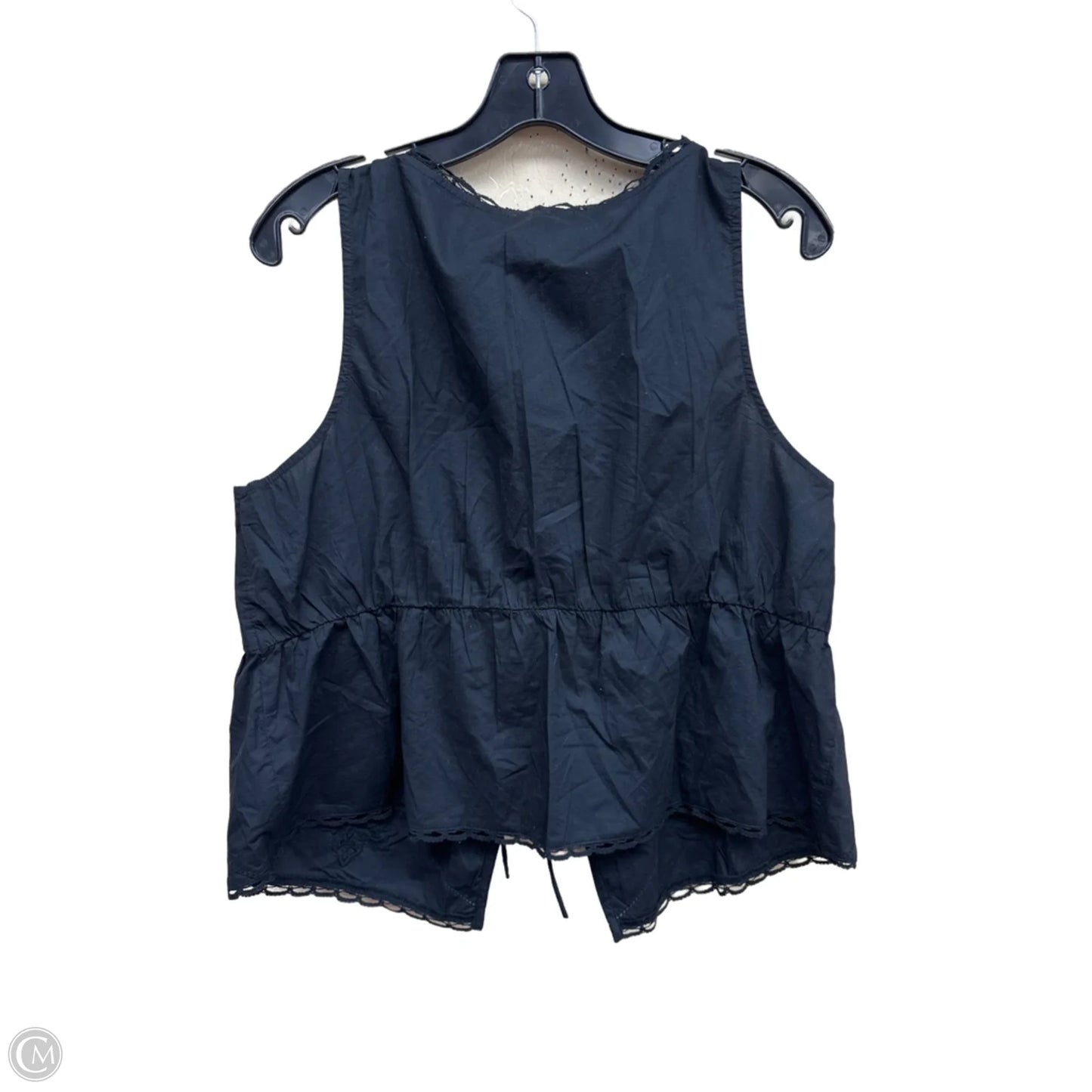 Top Sleeveless By American Eagle In Black, Size: L