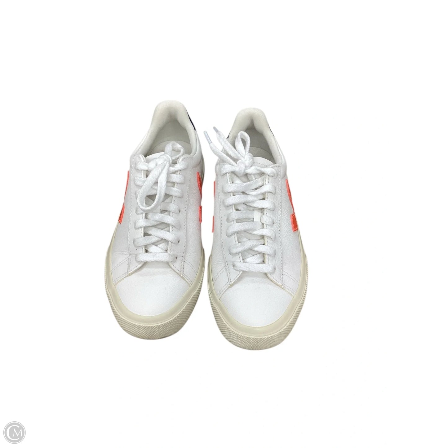 Shoes Sneakers By Clothes Mentor In Orange & White, Size: 5