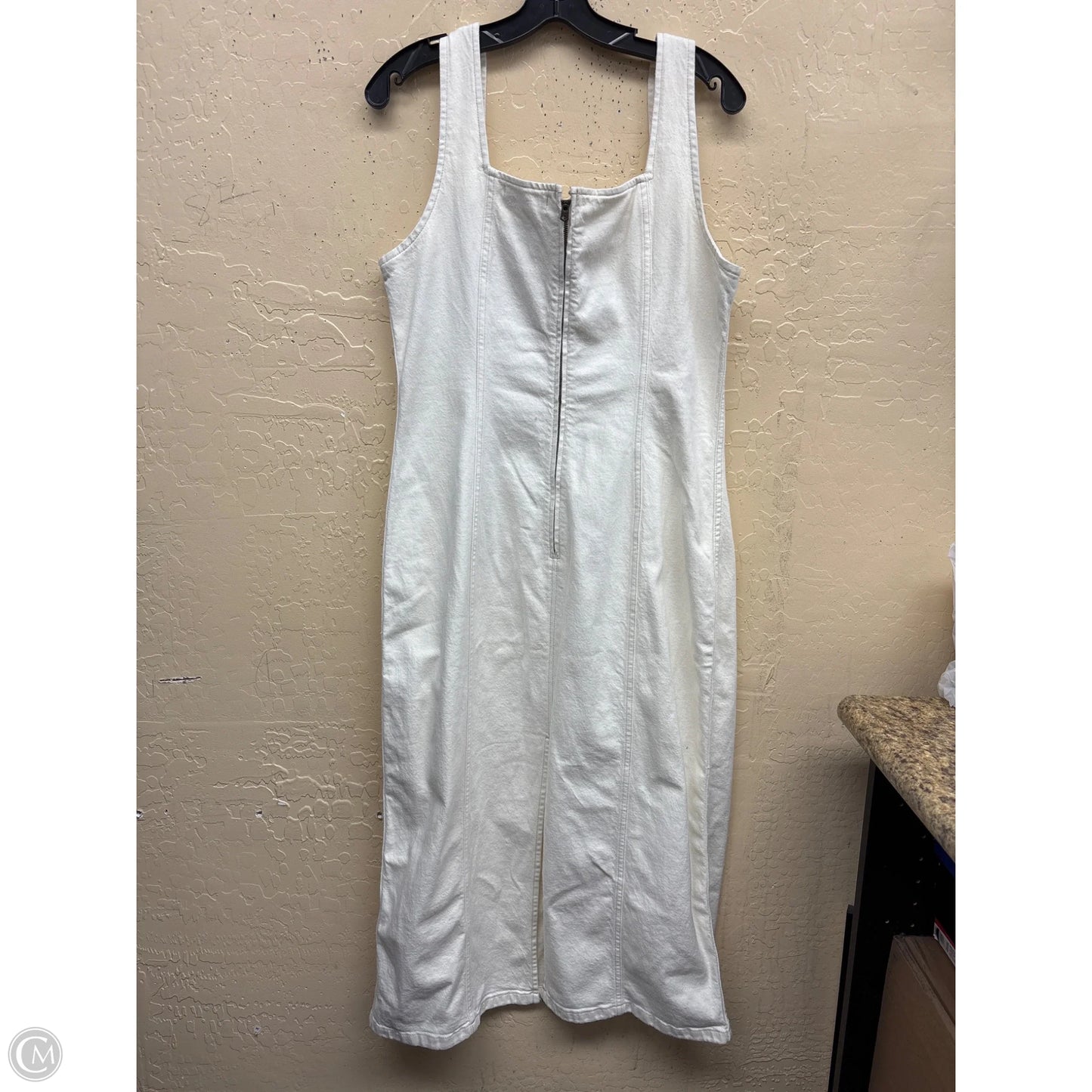 Dress Casual Maxi By Abercrombie And Fitch In Cream Denim, Size: L