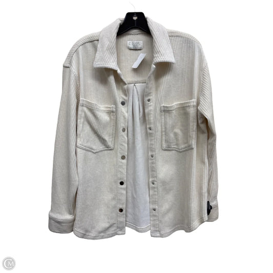 Jacket Shirt By Z Supply In Cream, Size: Xs