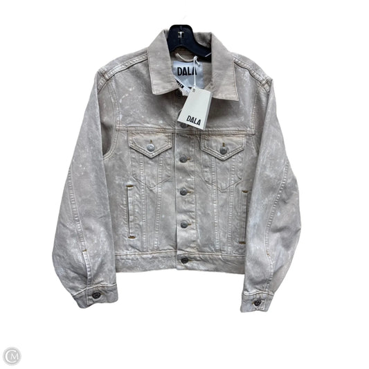 Jacket Denim By Clothes Mentor In Tan Denim, Size: S