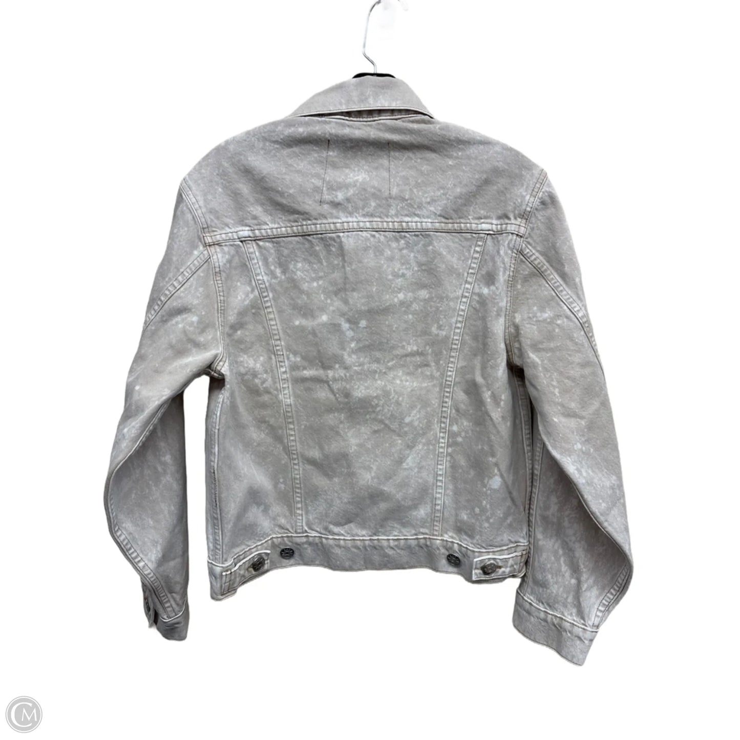 Jacket Denim By Clothes Mentor In Tan Denim, Size: S