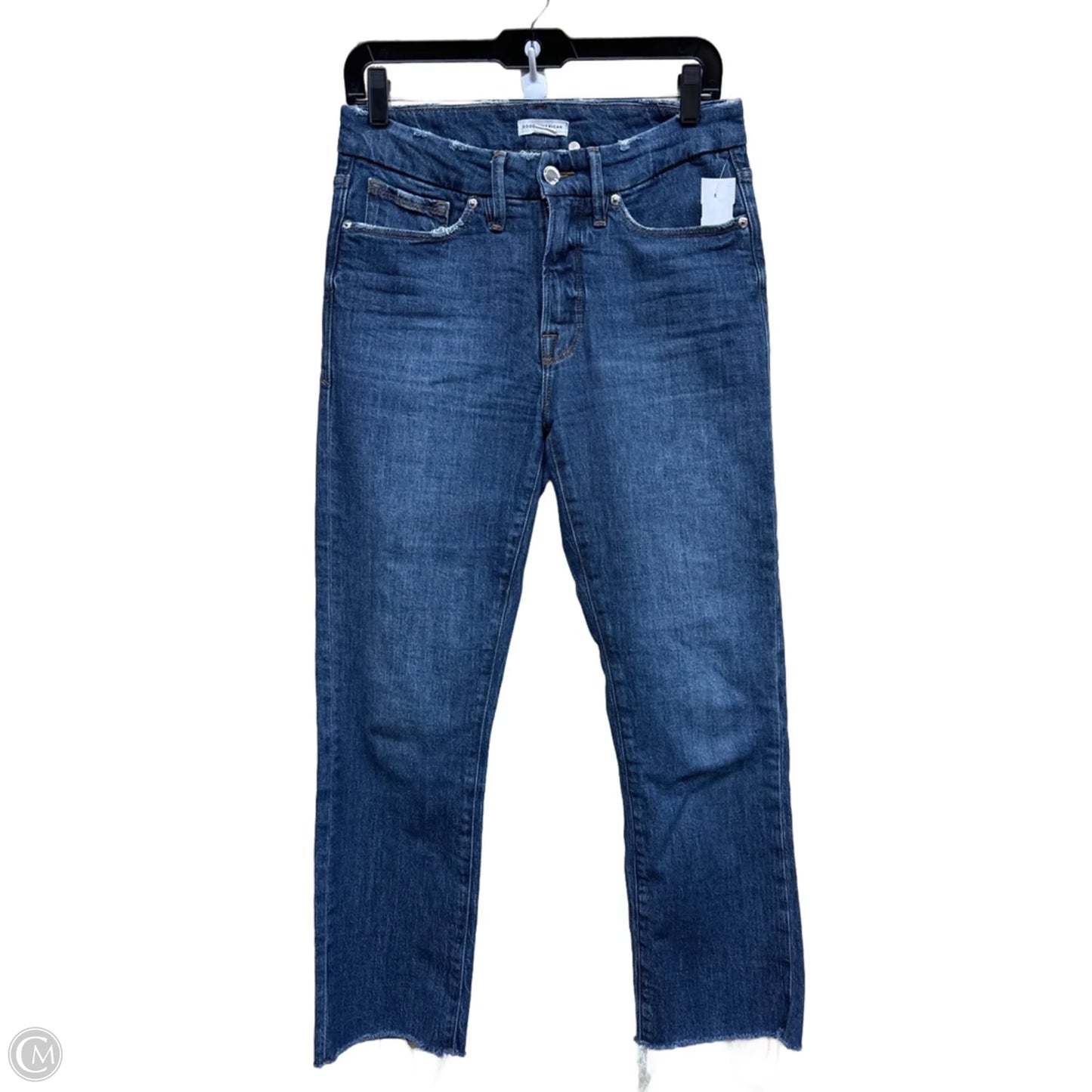 Jeans Straight By Good American In Blue Denim, Size: 6