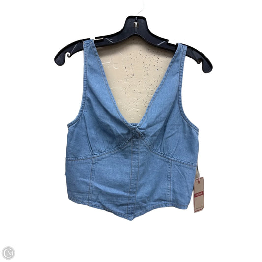 Top Sleeveless By Clothes Mentor In Blue Denim, Size: M