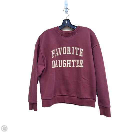 Sweatshirt Crewneck By Favorite Daughter In Red, Size: Xs