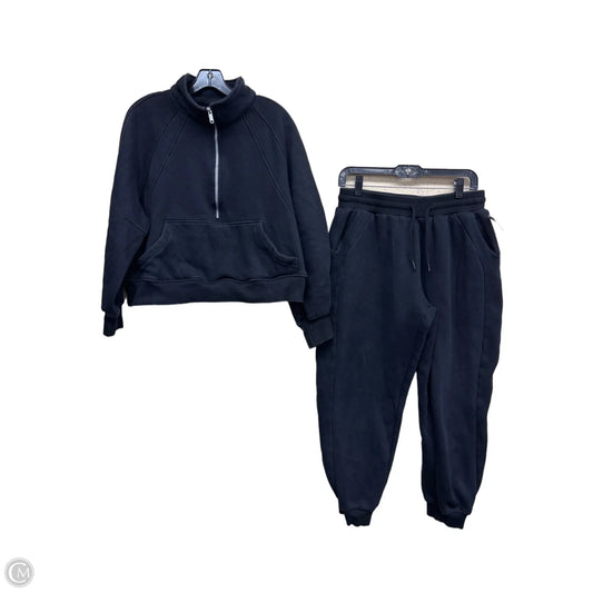 Athletic Pants 2pc By Clothes Mentor In Black, Size: L