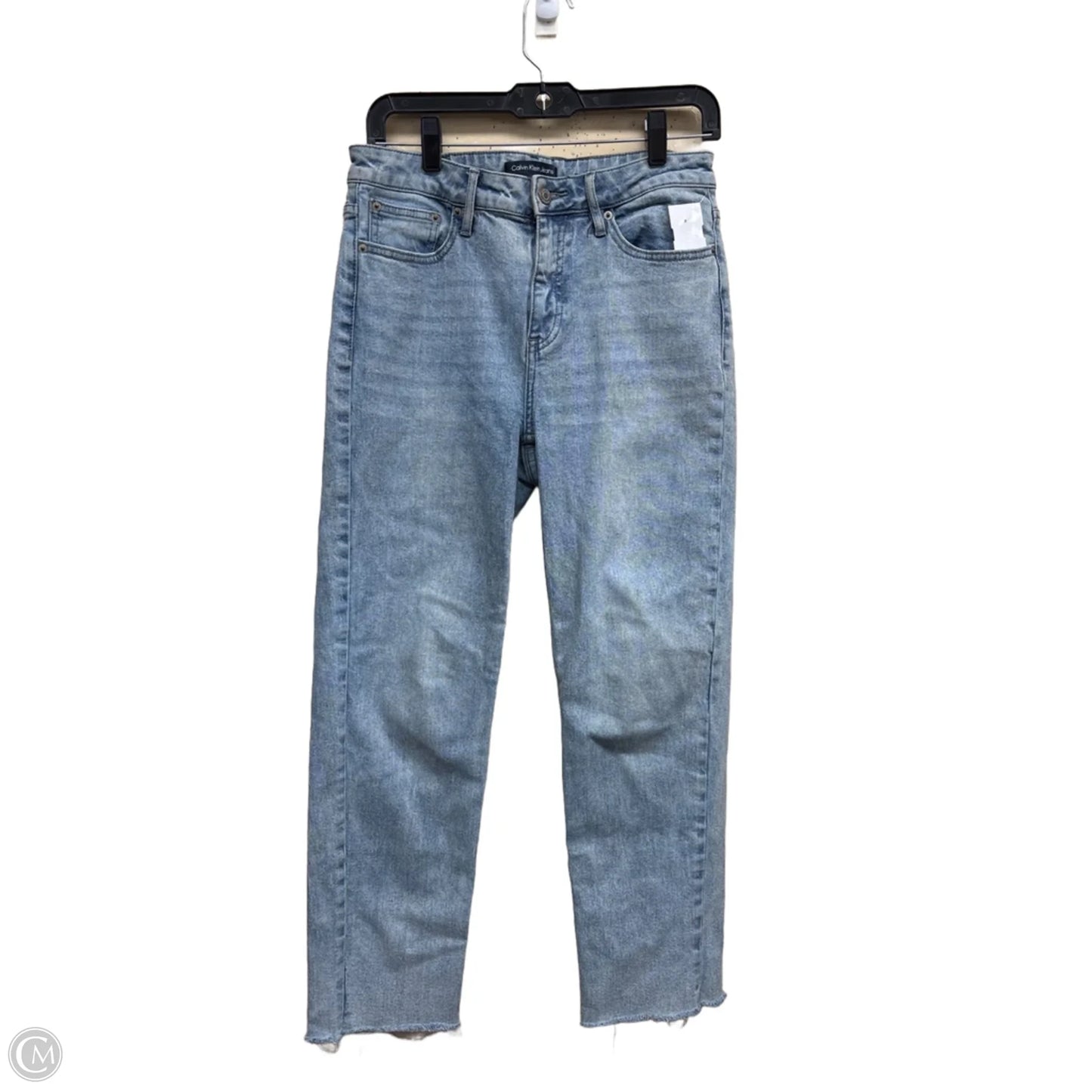 Jeans Straight By Calvin Klein In Blue Denim, Size: 6