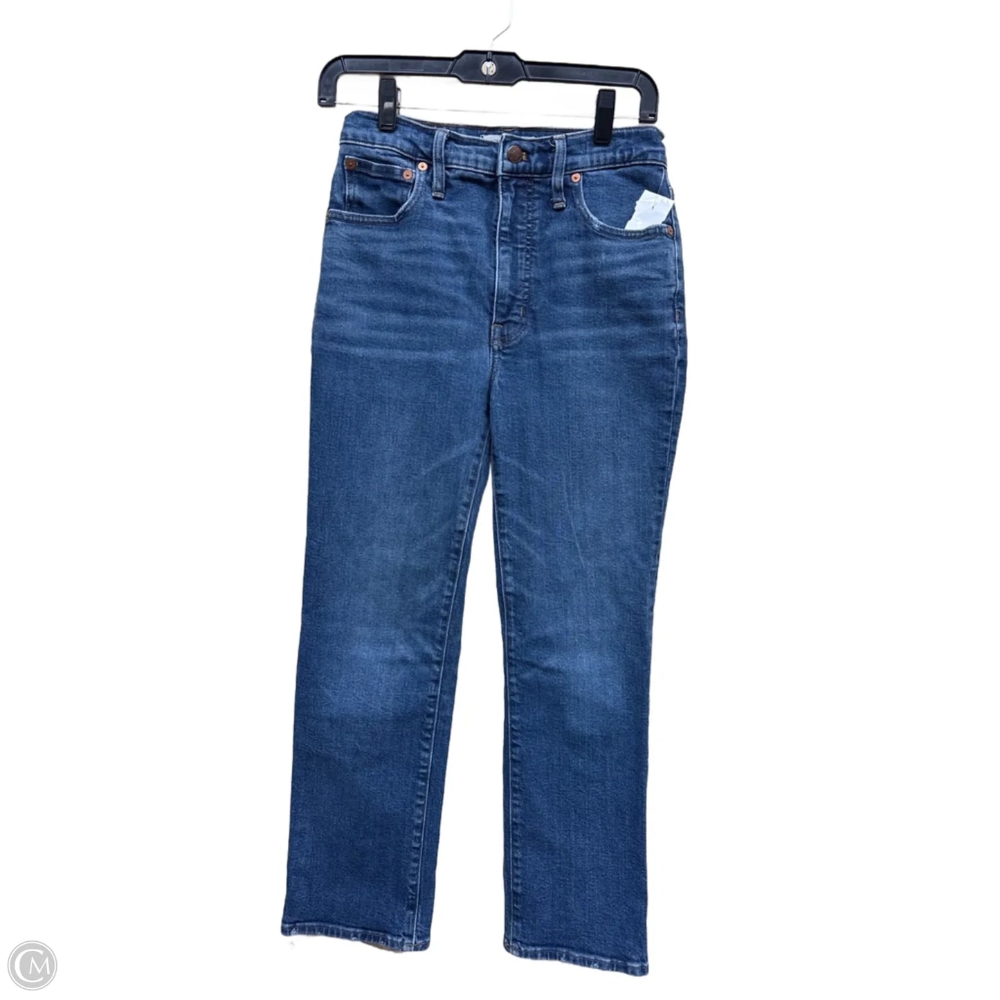 Jeans Straight By Madewell In Blue Denim, Size: 4