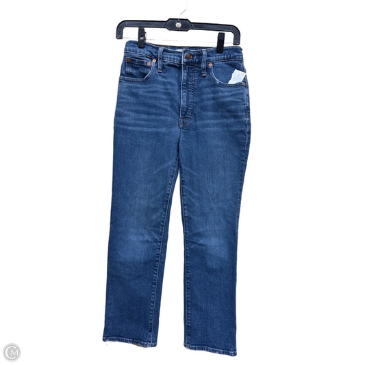 Jeans Straight By Madewell In Blue Denim, Size: 4