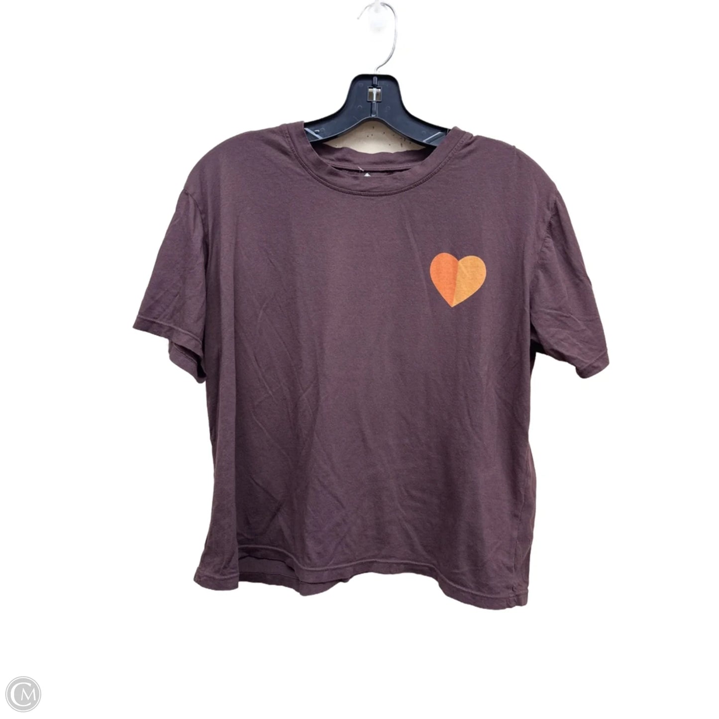 Top Short Sleeve By Sundry In Brown, Size: S