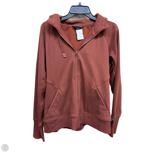 Athletic Jacket By Athleta In Brown, Size: L