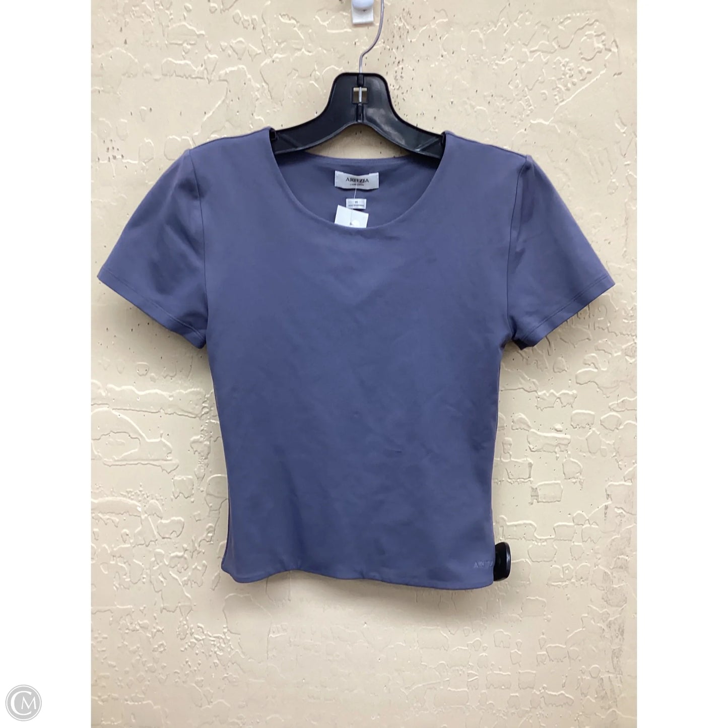 Top Short Sleeve By Aritzia In Grey, Size: M