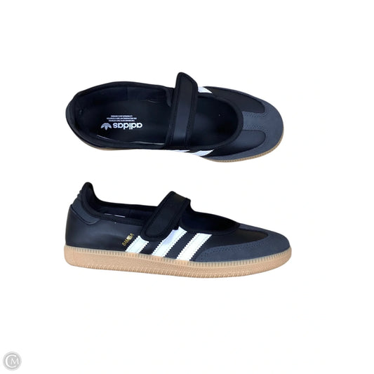 Shoes Flats By Adidas In Black & Tan, Size: 7