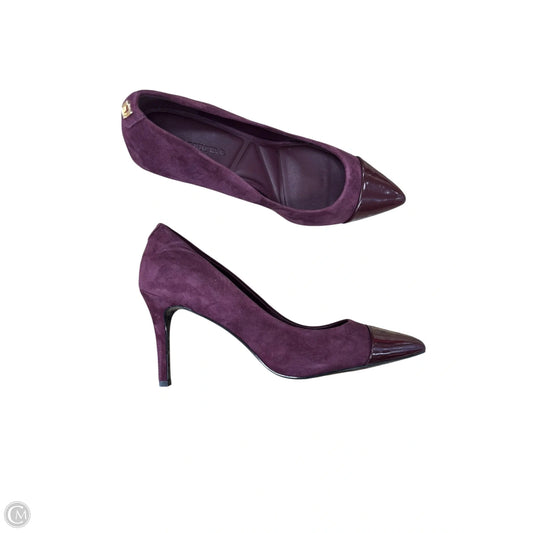 Shoes Designer By Karl Lagerfeld In Maroon, Size: 9