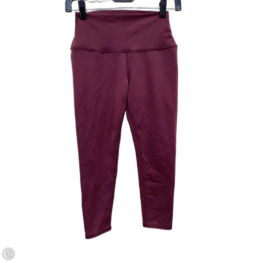 Athletic Leggings By Alo In Maroon, Size: Xs
