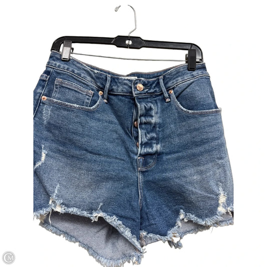 Shorts By Good American In Blue Denim, Size: 10