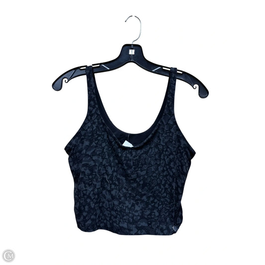 Athletic Bra By Lululemon In Black & Grey, Size: 8