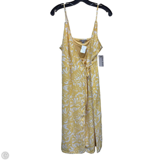 Dress Casual Midi By Nine West In Yellow, Size: S