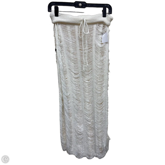 Swimwear Cover-up By Clothes Mentor In Cream