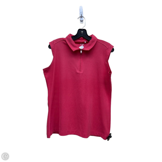Athletic Tank Top By Clothes Mentor In Pink, Size: L