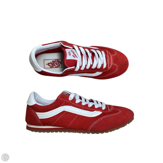 Shoes Sneakers By Vans In Red, Size: 8.5