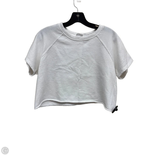 Athletic Top Short Sleeve By Clothes Mentor In White, Size: S