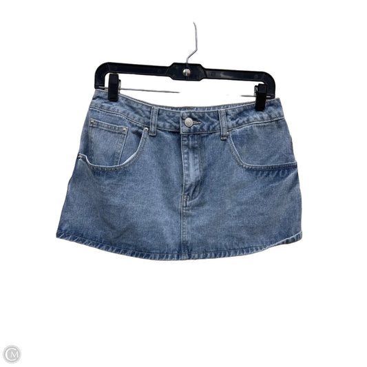 Skirt Mini & Short By Clothes Mentor In Blue Denim, Size: M
